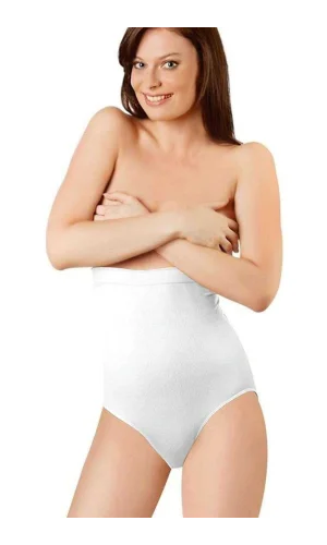 Elite Life Dikişsiz Şekillendirici Silikonlu Kadın Beyaz Slip Korse 890