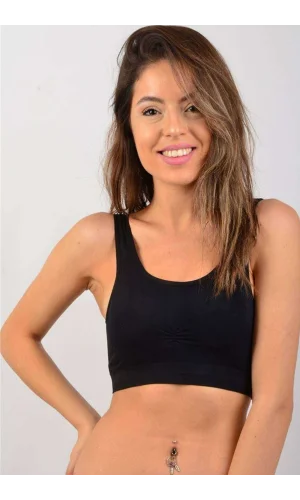 Elite Life Sünger Destekli Kadın Siyah Büstiyer 772