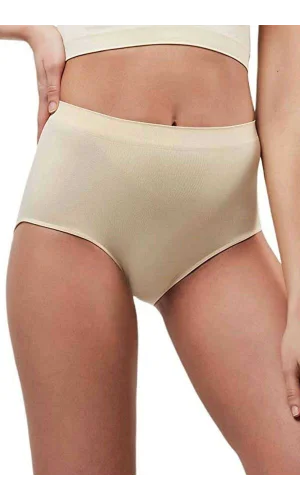 Elite Lite Kadın Yüksek Bel Dikişsiz İz Yapmaz Slip Külot Ten 811