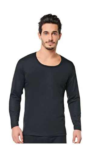 Erkek Kışlık Termal Sıcak Tutan İçlik Fanila Siyah