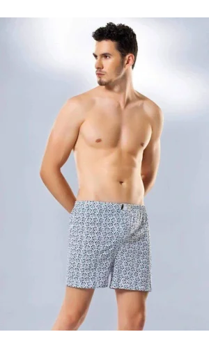 Erkek Penye Empirme Boxer Desenli - 1119A