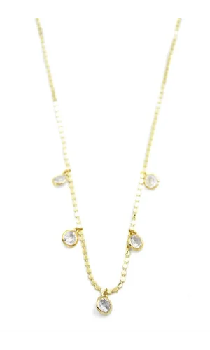 Ezme Zincir Charm Kolye - Altın