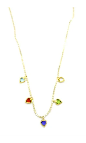 Ezme Zincir Charm Kolye - Altın