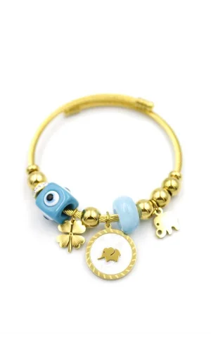 Fil Charm Bilezik - Altın