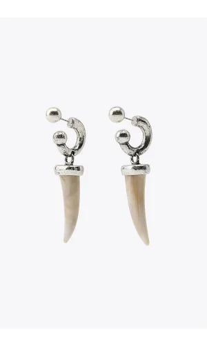 Fildişi Küpe - Gümüş