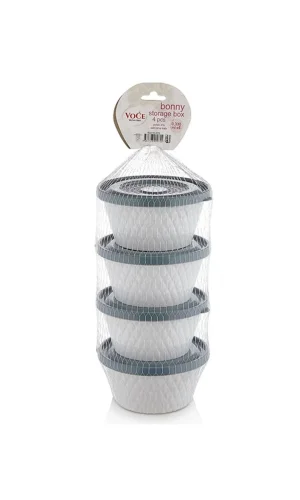 Fom Home Voce Plastik Petek 4lü Saklama Kabı