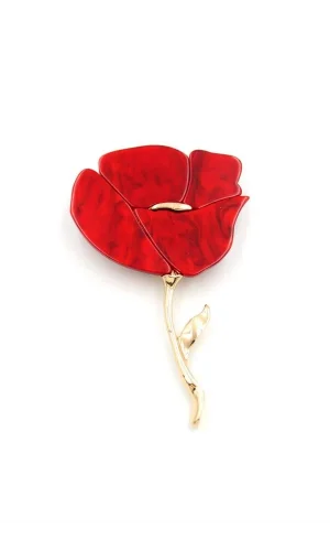 Gelincik Broş - Kırmızı