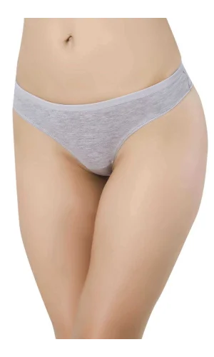 Gri Kadın Günlük Pamuklu Likralı Özel Poşet İçinde Taşınabilir  Slip Külot