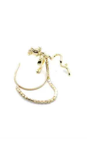 Gül Kıkırdak Küpe - Altın