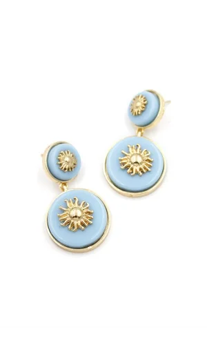 Güneş Küpe - Mavi