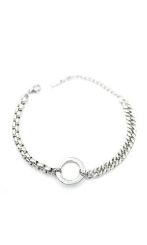 Halka Zincirli Bileklik - Gümüş