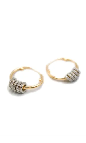 Halkalı Küpe - Büyük 2cm - Altın