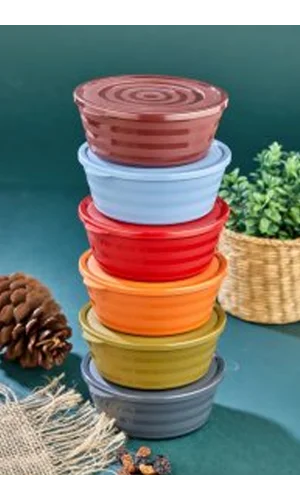 Harmony Kapaklı Yonca Kase 6lı Royaleks-HT-003