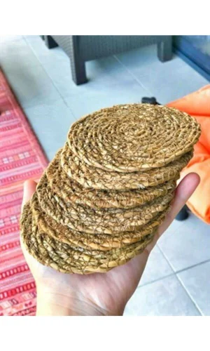 Hasır Bardak Altlığı 6 Adet