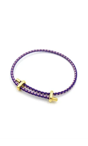 Hasır Bileklik - Mor