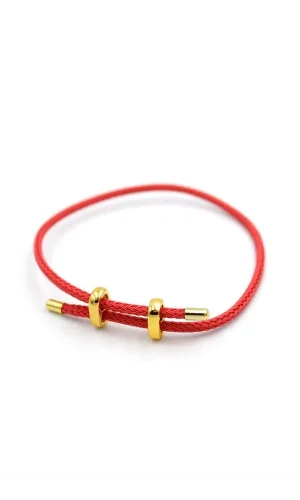 Hasır Bileklik - Nar Çiçeği