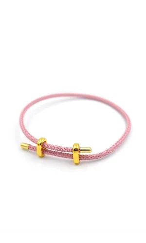 Hasır Bileklik - Pembe