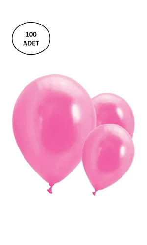 İç Mekan Dekorasyon Balonu Pembe - 100 Adet