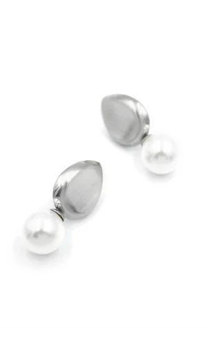 İnci Damla Küpe - Gümüş