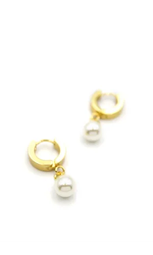 İnci Küpe - Altın