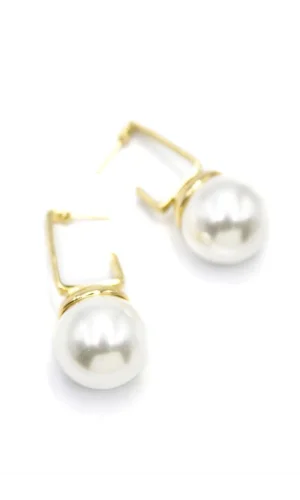 İnci Küpe - Altın