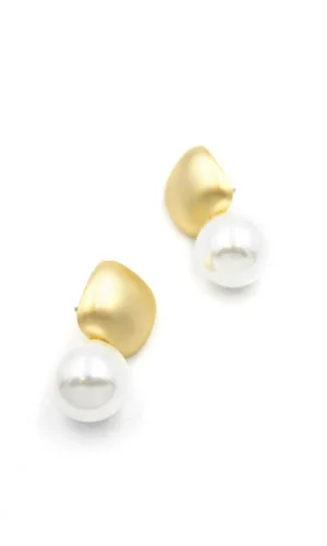 İncili Küpe - Altın