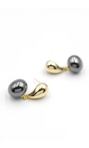 İncili Küpe - Altın