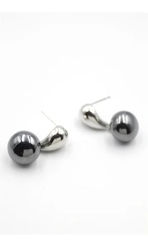 İncili Küpe - Gümüş