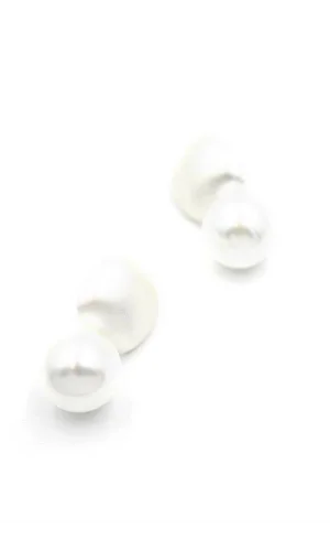 İncili Küpe - Gümüş