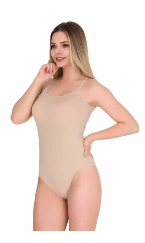 İp Askılı Kadın Çıtçıtlı Kancalı Body Ten 2081B
