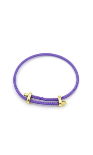 İp Bileklik - Mor