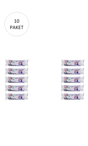 J-650 Jumbo Boy Çöp Torbası 80 x 110 cm 10 Lu Rulo x 10 Paket = 100 Adet (Siyah)