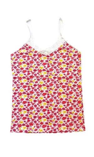 Kadın Askılı Desenli Atlet Dantelli Empirme Pamuklu Penye D8