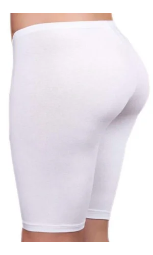 Kadın Kısa Tayt Beyaz - 3007A