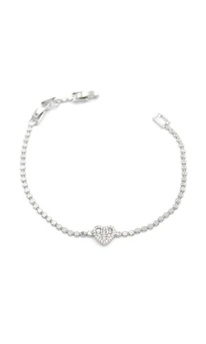 Kalp Bileklik - Gümüş