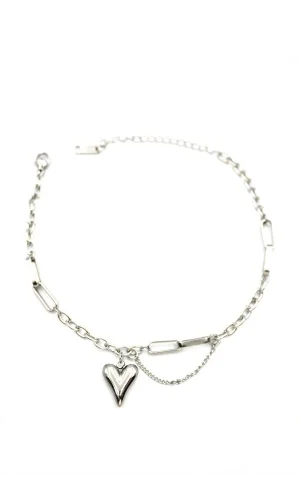 Kalp Halhal - Gümüş