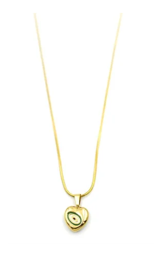 Kalp Kolye - 60 cm - Altın