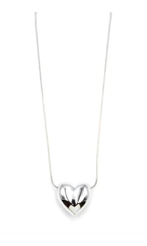 Kalp Kolye - Gümüş