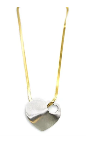 Kalp Kolye - Gümüş