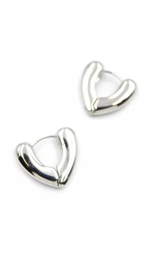 Kalp Küpe - Gümüş