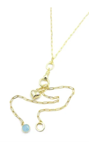 Kalp Y Kolye - Altın