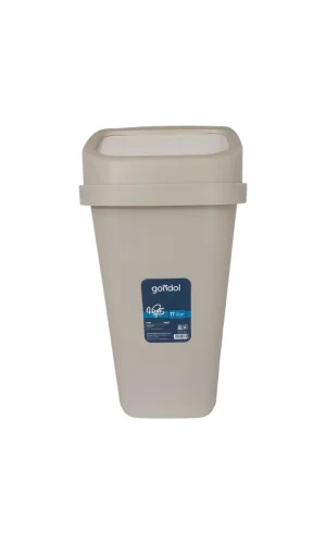 Kapaklı Çöp Kovası, Plastik 17 Lt  Royaleks-G647