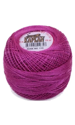 Kaplan Etamin Ve Kanaviçe İpi 8 No Kod/Renk: 113 - Royaleks
