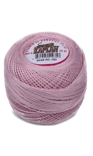Kaplan Etamin Ve Kanaviçe İpi 8 No Kod/Renk: 203 - Royaleks