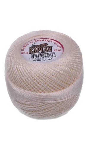 Kaplan Etamin Ve Kanaviçe İpi 8 No Kod/Renk: 748 - Royaleks