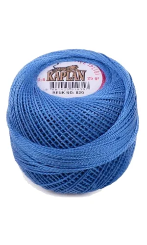 Kaplan Etamin Ve Kanaviçe İpi 8 No Kod/Renk: 820 - Royaleks