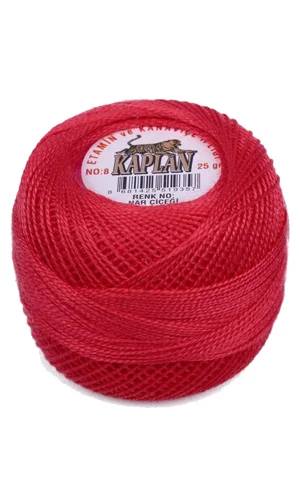 Kaplan Etamin Ve Kanaviçe İpi 8 No Kod/Renk: NAR ÇİÇEĞİ - Royaleks