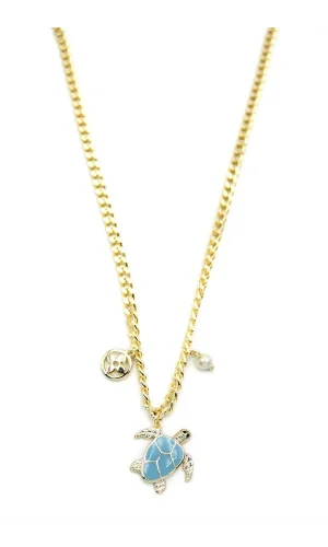 Kaplumbağa Kolye - Altın