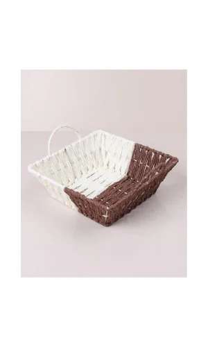 Kare Hasırlı Ekmek Sepeti Royaleks-8805