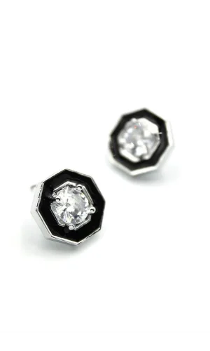 Kare Serenay Küpe - Gümüş